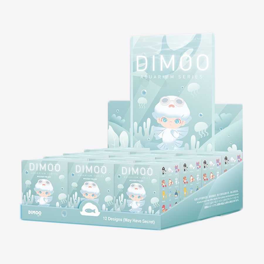 POP MART Aquarium Series Enamel Pin Badge Blind Box Dimoo | 549708-MZW