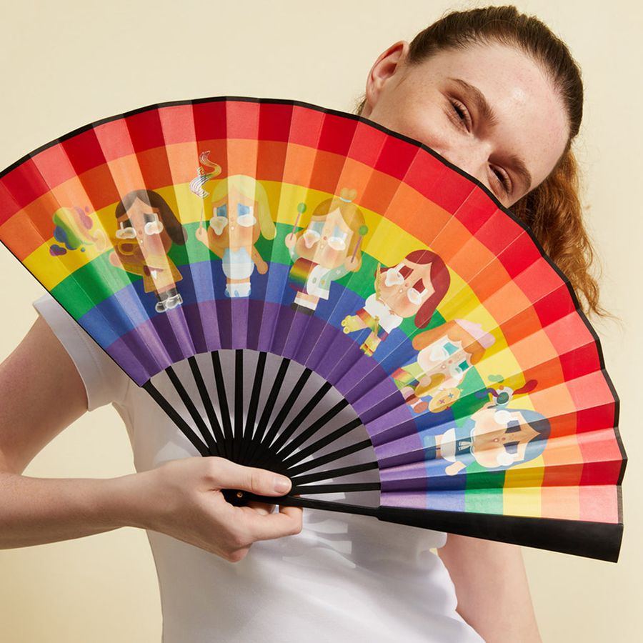 POP MART Cheer Up, Baby! Series Folding Fan Crybaby | 078694-UDM