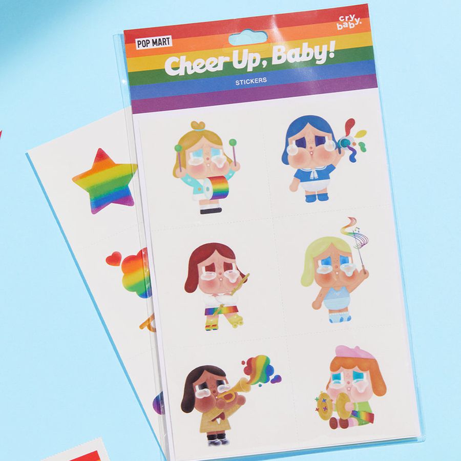 POP MART Cheer Up, Baby! Series Stickers Crybaby | 856472-SEW