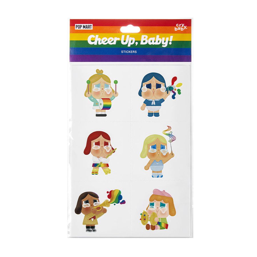 POP MART Cheer Up, Baby! Series Stickers Crybaby | 856472-SEW