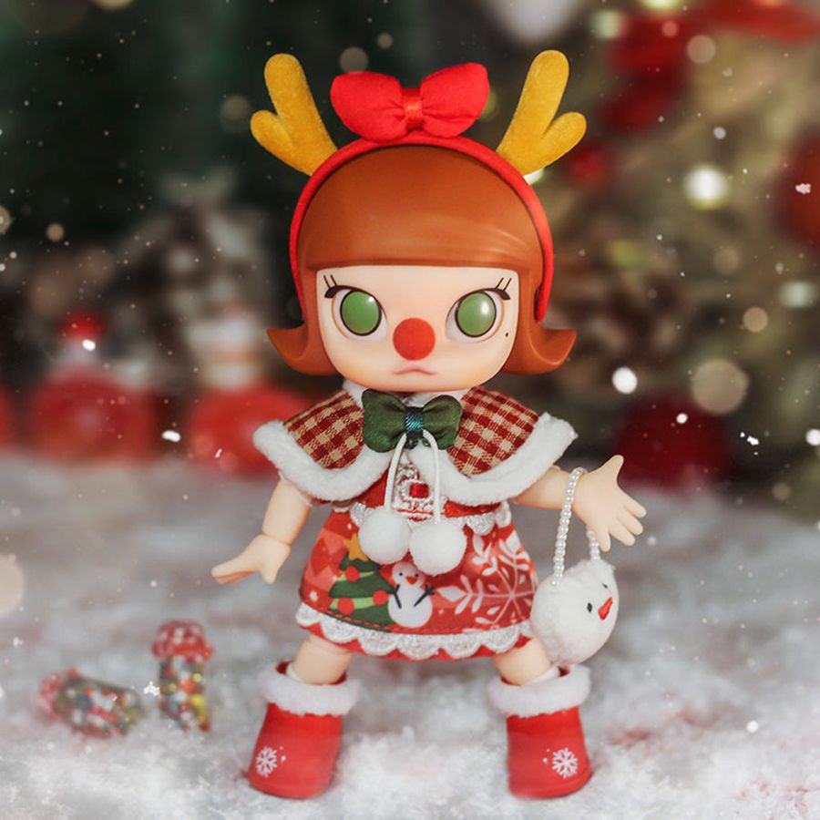 POP MART Christmas Reindeer BJD Doll Collectible Figure Molly | 371625-NGC