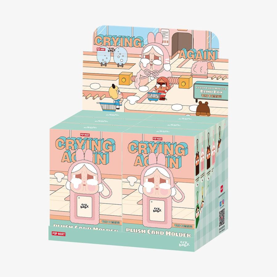 POP MART Crying Again Series Plush Card Holder Blind Box Crybaby | 749105-SFQ