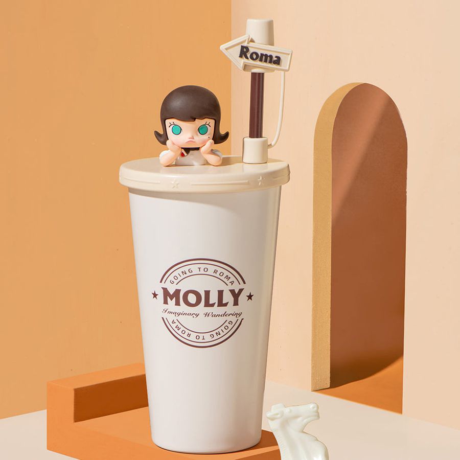 POP MART Imaginary Wandering Series Straw Cup Molly | 748021-NTH