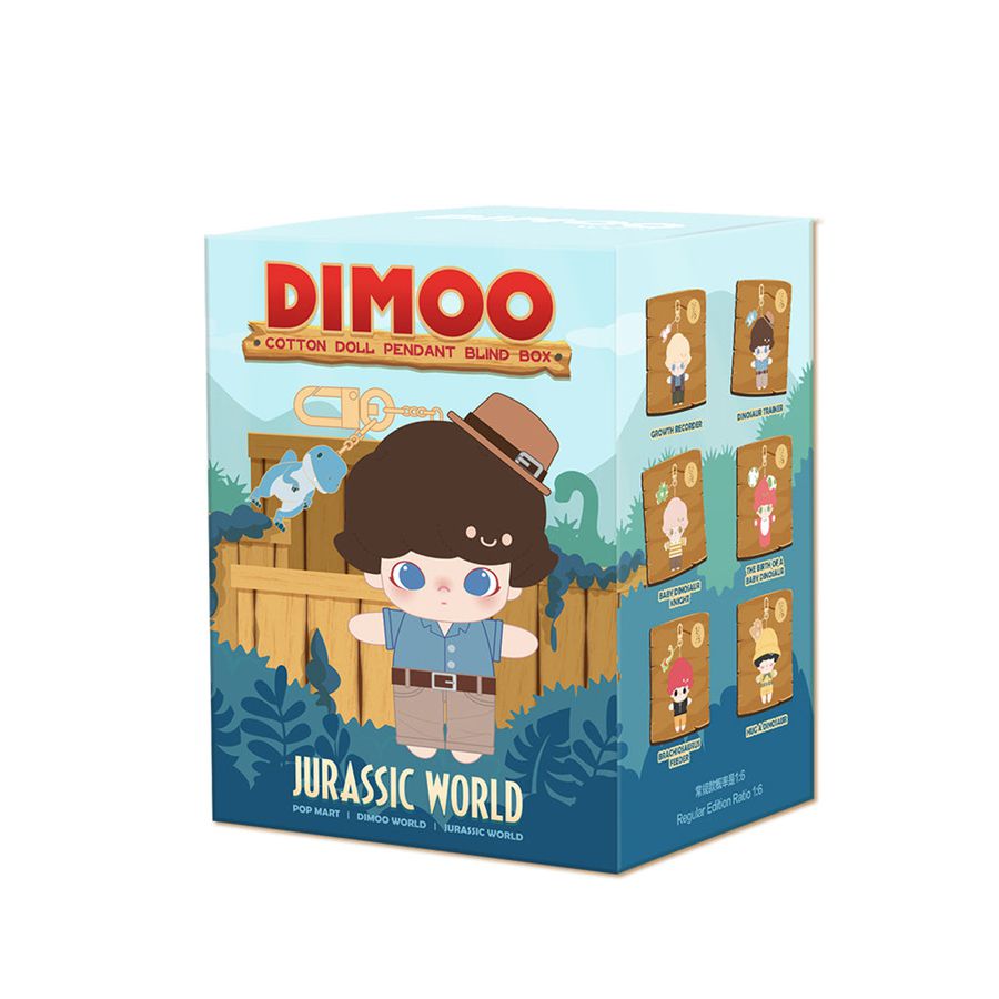 POP MART Jurassic World Series Cotton Doll Pendant Blind Box Dimoo | 524901-FUP