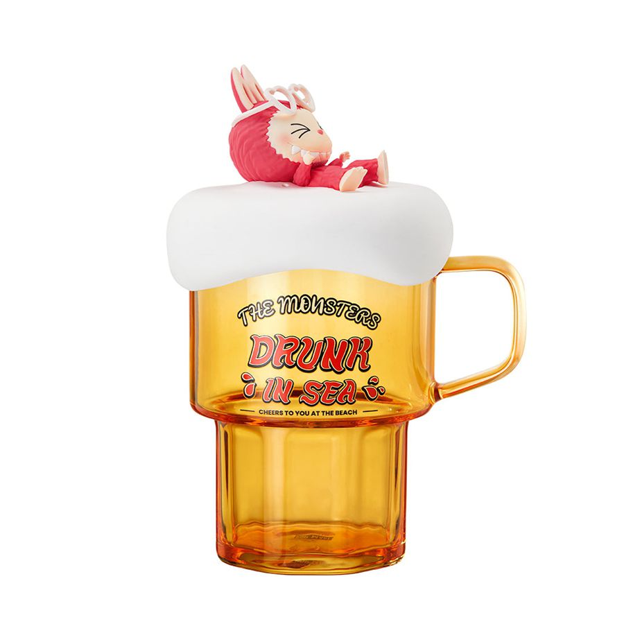 POP MART LABUBU Drunk in Sea Series Glass Cup The Monsters | 491678-DHJ