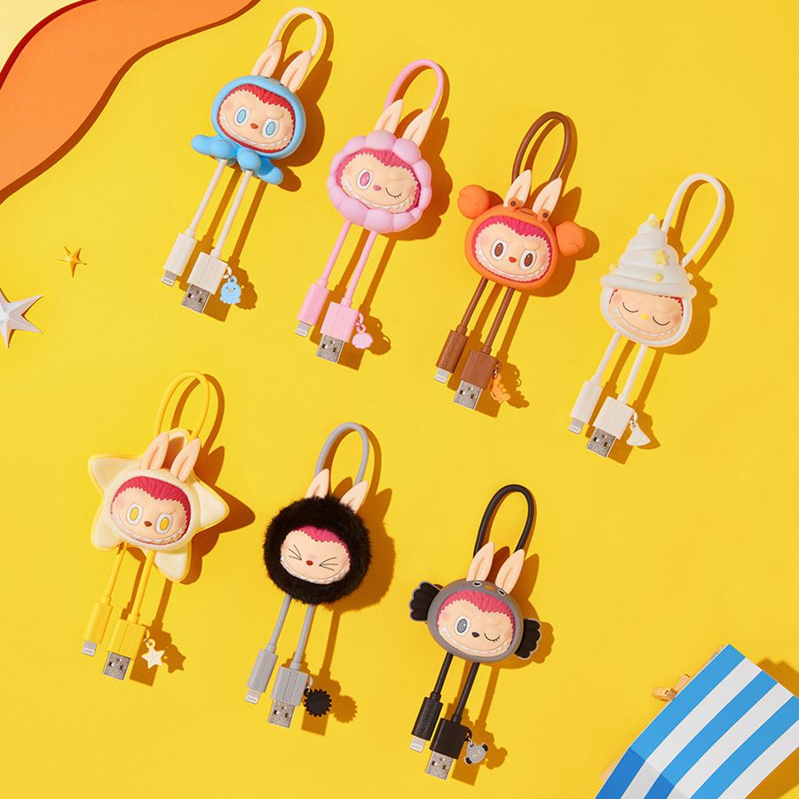 POP MART LABUBU Drunk in Sea Series Phone Cable Blind Box The Monsters | 018672-UVB