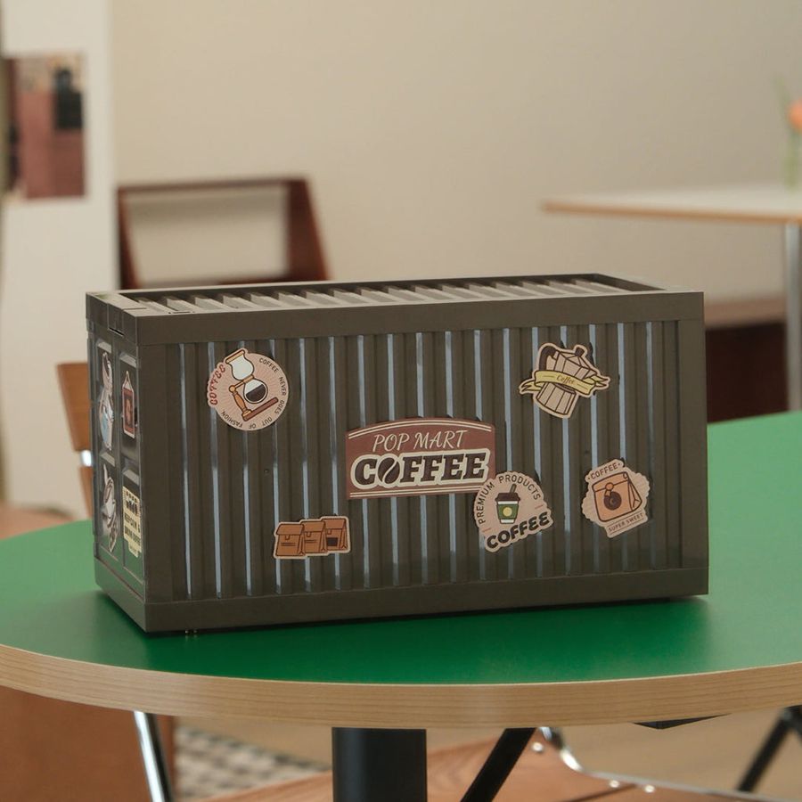 POP MART LED Luminous Display Box Container - Rabbit Cafe (Coffe Pucky | 385972-QMH