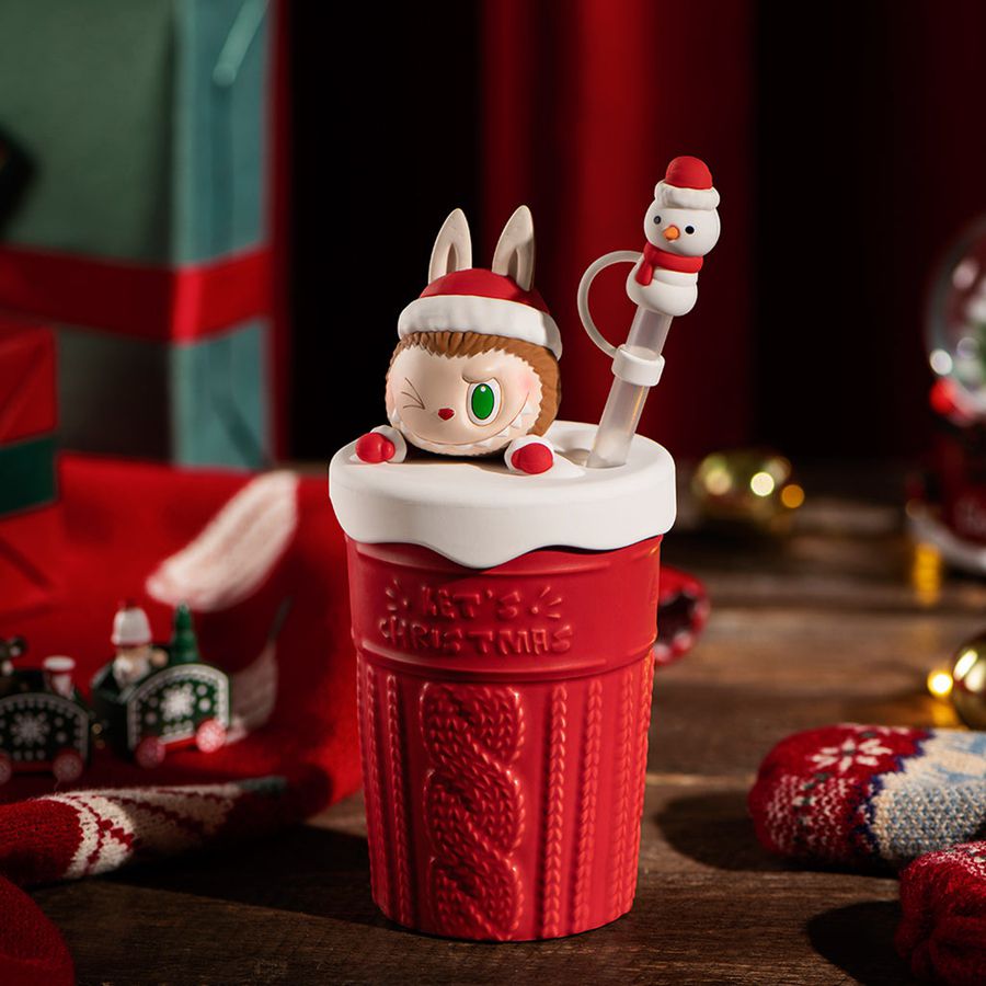 POP MART Let's Christmas Series Straw Cup The Monsters | 261789-HIP