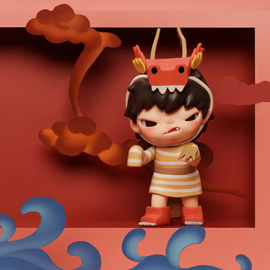 POP MART Loong Presents the Treasure Series Blind Box Pucky | 081236-IVQ