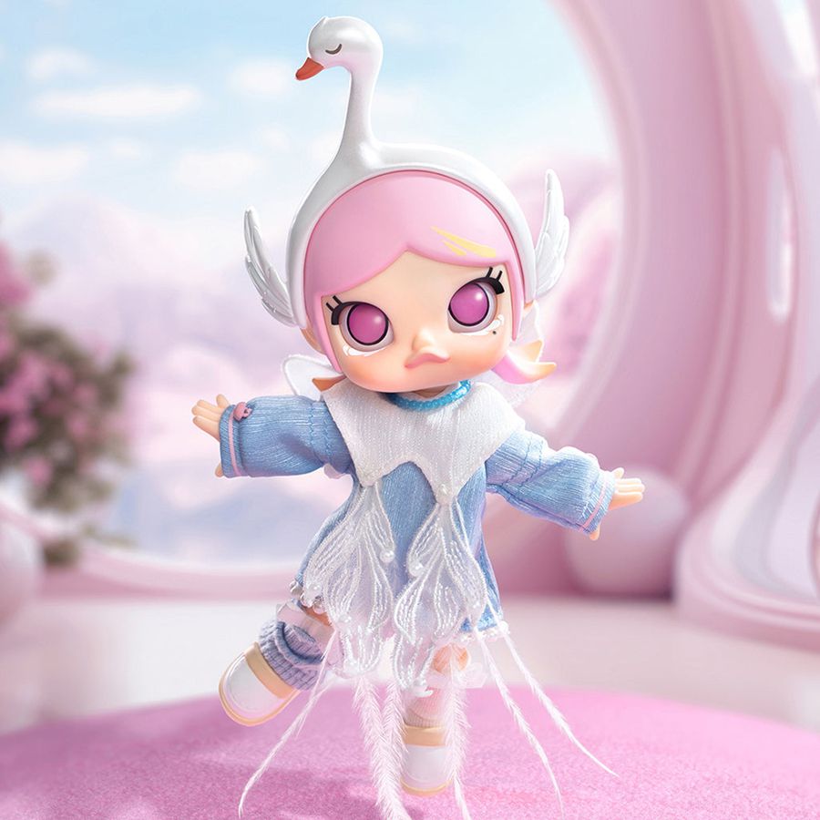 POP MART Metamorphose into Swan BJD Action Figure Doll Molly | 592307-ZYD