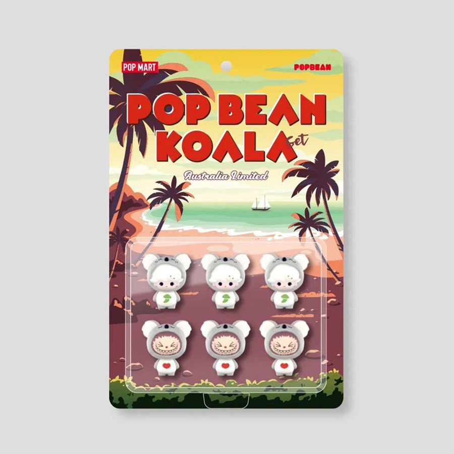 POP MART POP BEAN Koala Set Mini Figures (6 Pack) | Australia Limited The Monsters | 045726-TZI