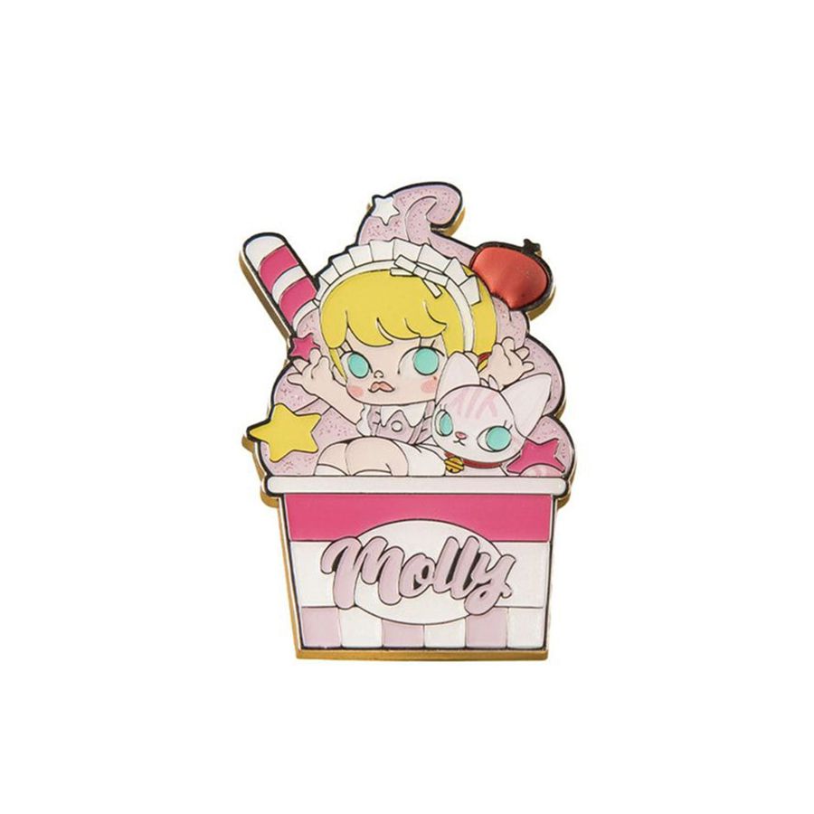 POP MART POP Summer Party Series Ice-Cream Enamel Pin Badge Molly | 064825-QHF