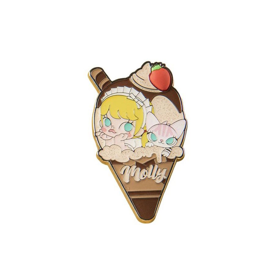 POP MART POP Summer Party Series Ice-Cream Enamel Pin Badge Molly | 064825-QHF