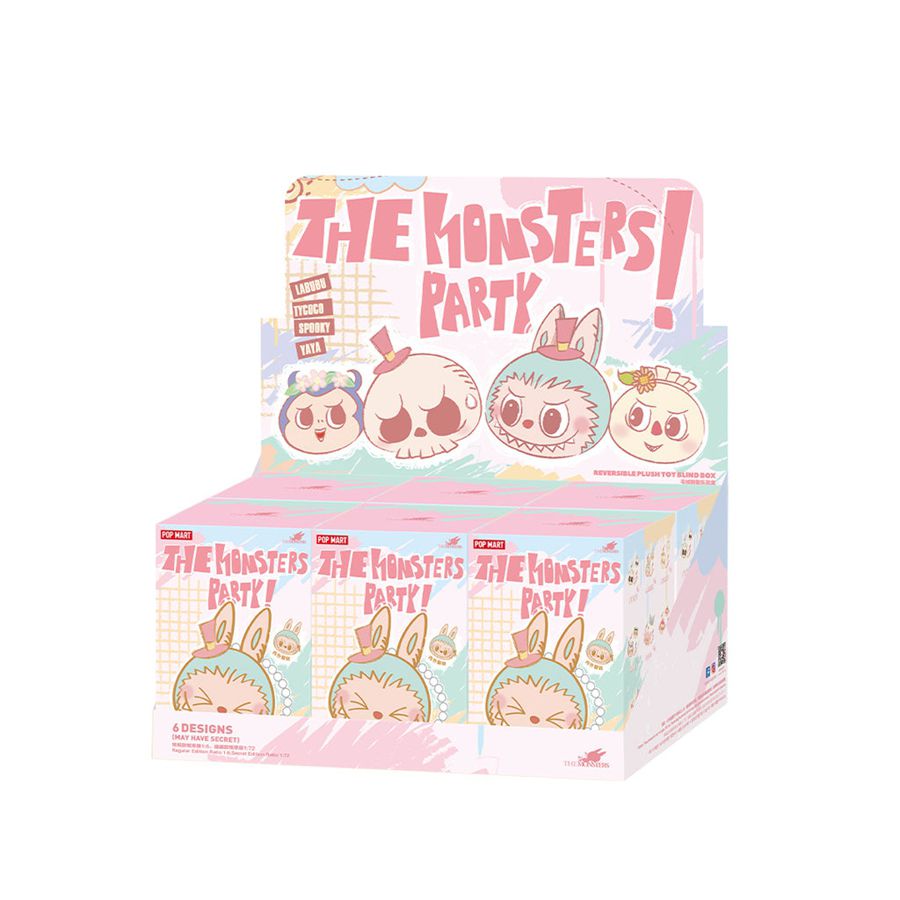 POP MART Party Series Reversible Plush Bag Blind Box The Monsters | 498201-BNH