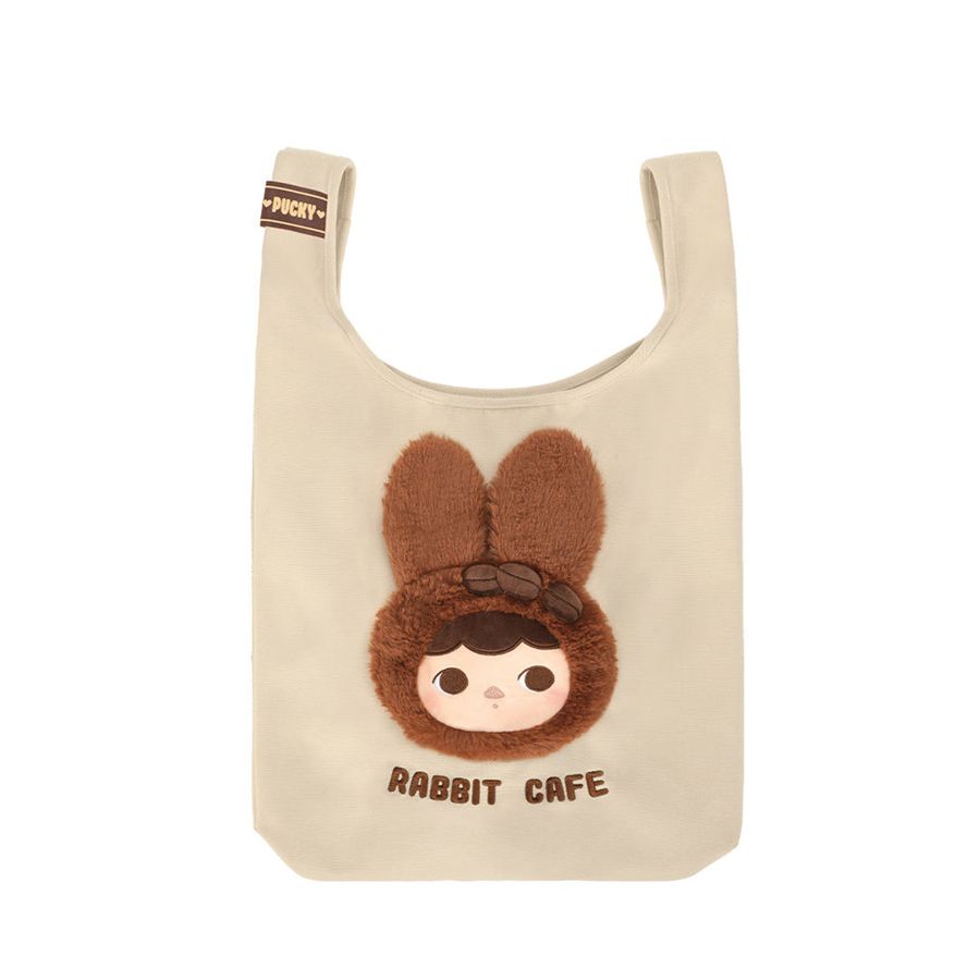 POP MART Rabbit Cafe Series Tote Bag Pucky | 850273-ROG