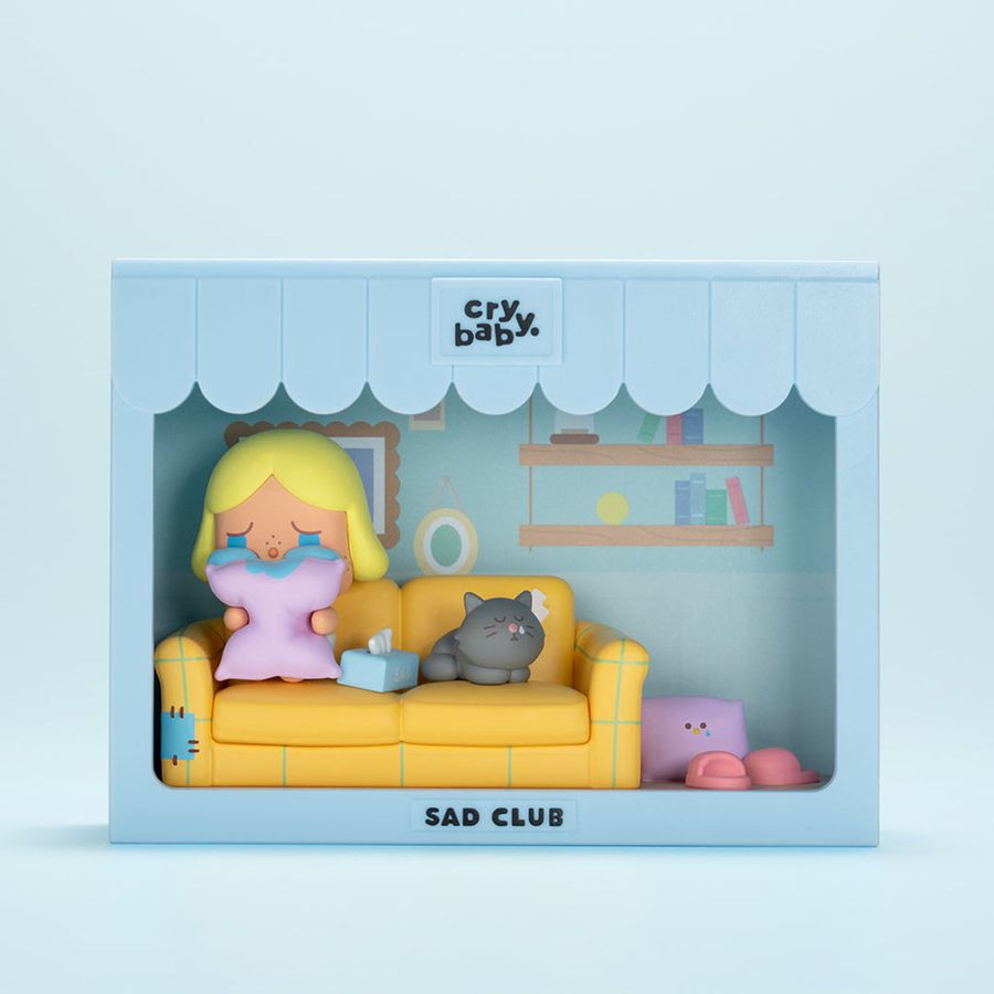 POP MART Sad Club Series Blind Box Scene Set Crybaby | 709632-QHN