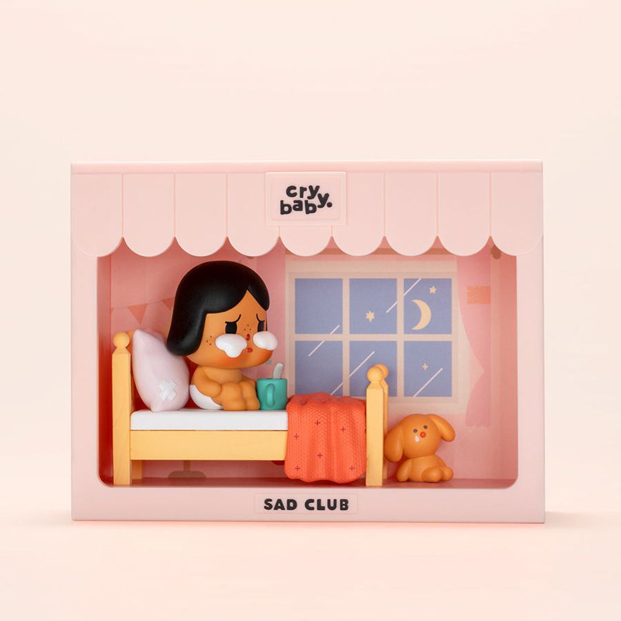 POP MART Sad Club Series Blind Box Scene Set Crybaby | 709632-QHN