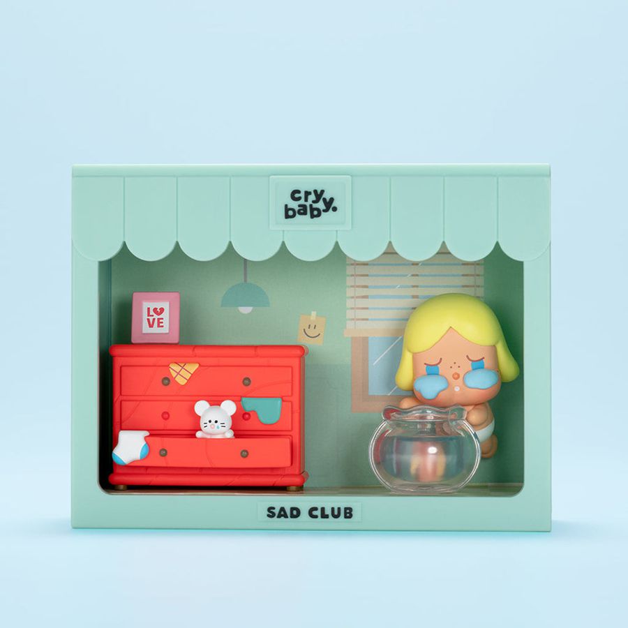 POP MART Sad Club Series Blind Box Scene Set Crybaby | 709632-QHN