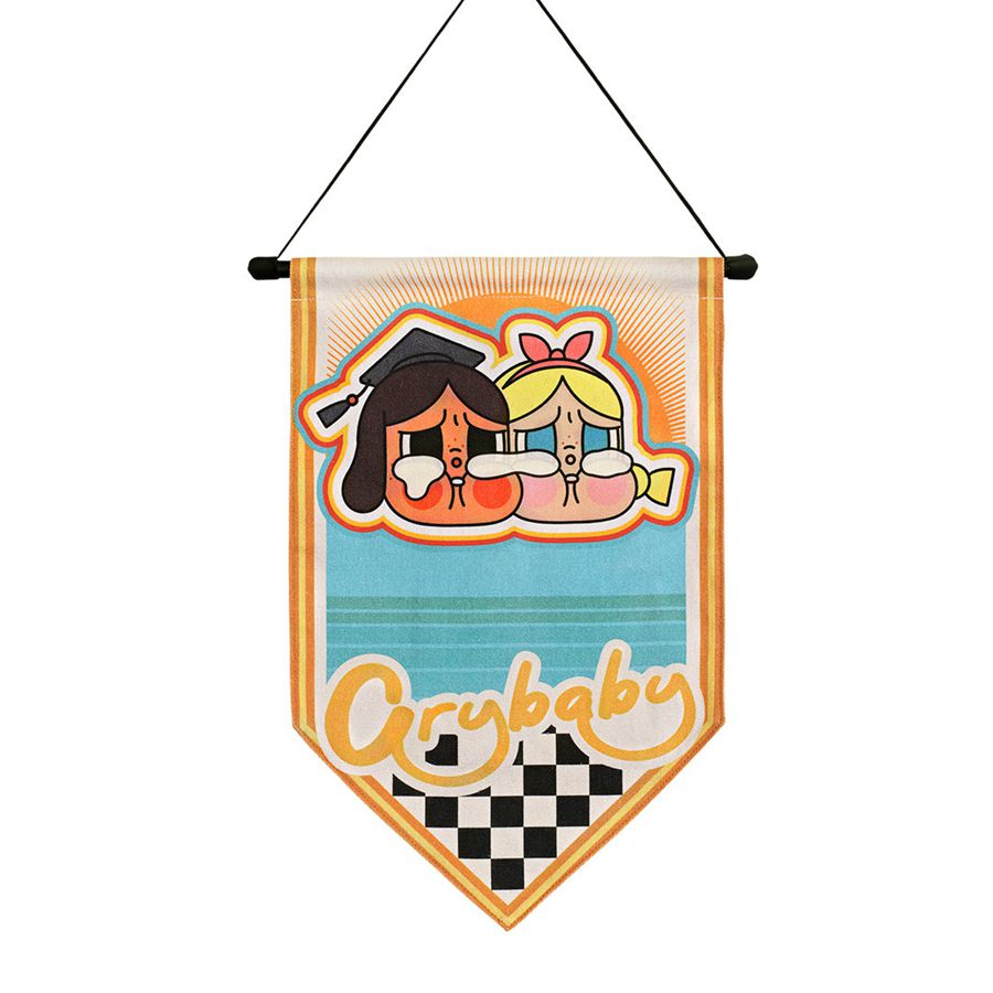 POP MART Sunset Concert Series Badge Flag Crybaby | 674389-OHE