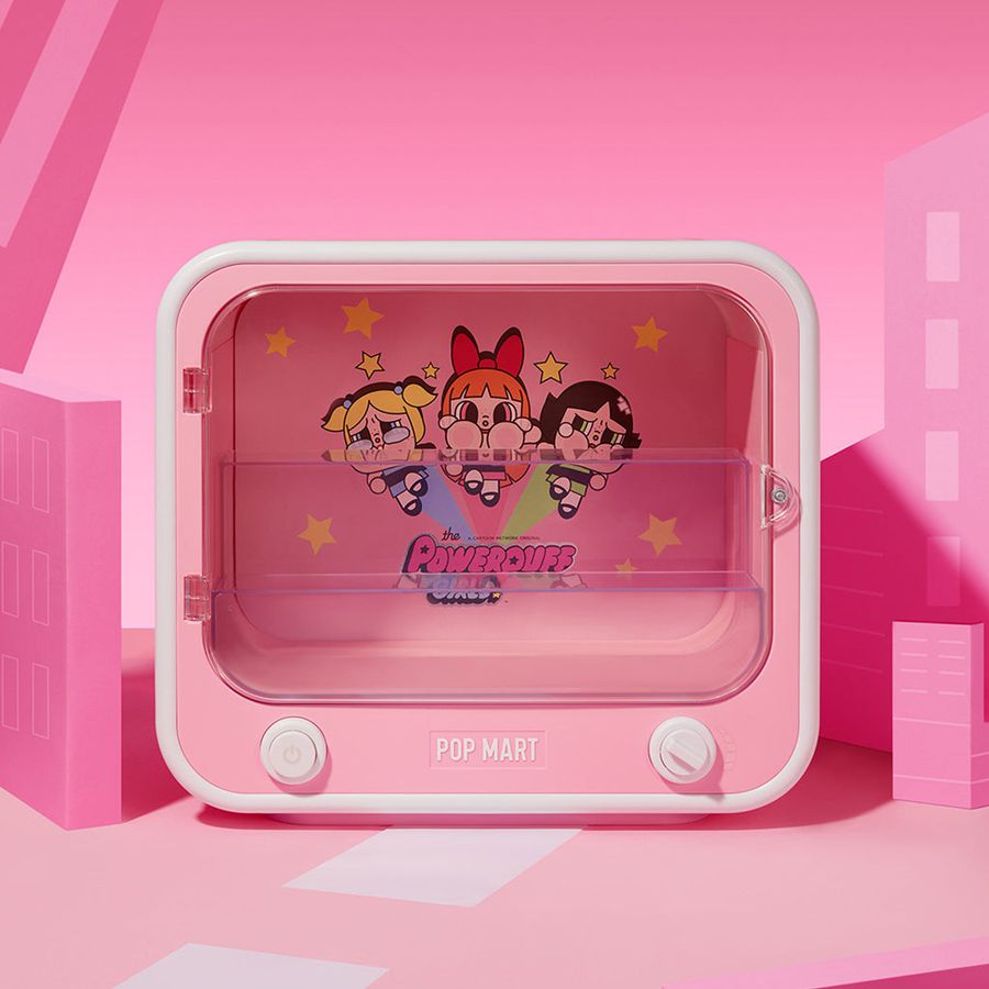 POP MART TV Set Luminous Display Box Container - × The Powerpu Molly | 702861-PSF