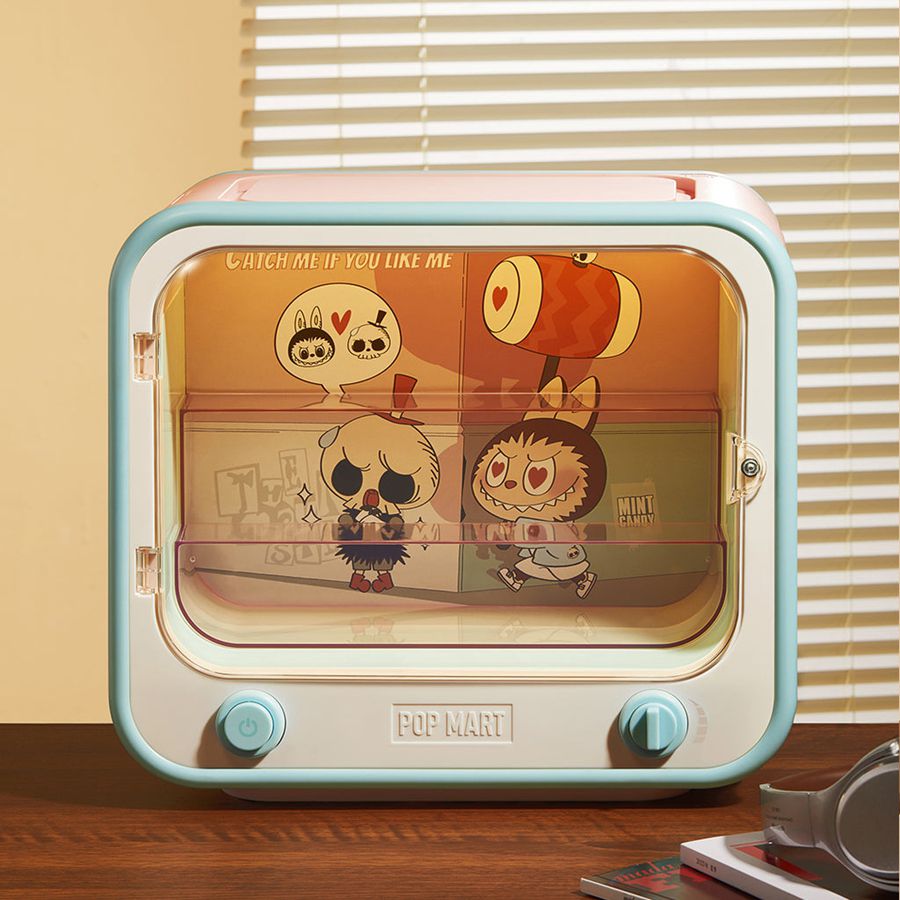 POP MART TV Set Luminous Display Box Container - Catch Me The Monsters | 387621-RPX