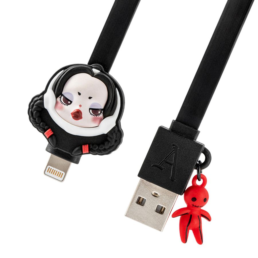 POP MART The Addams Family Series iPhone Cable Skullpanda | 891470-OGA