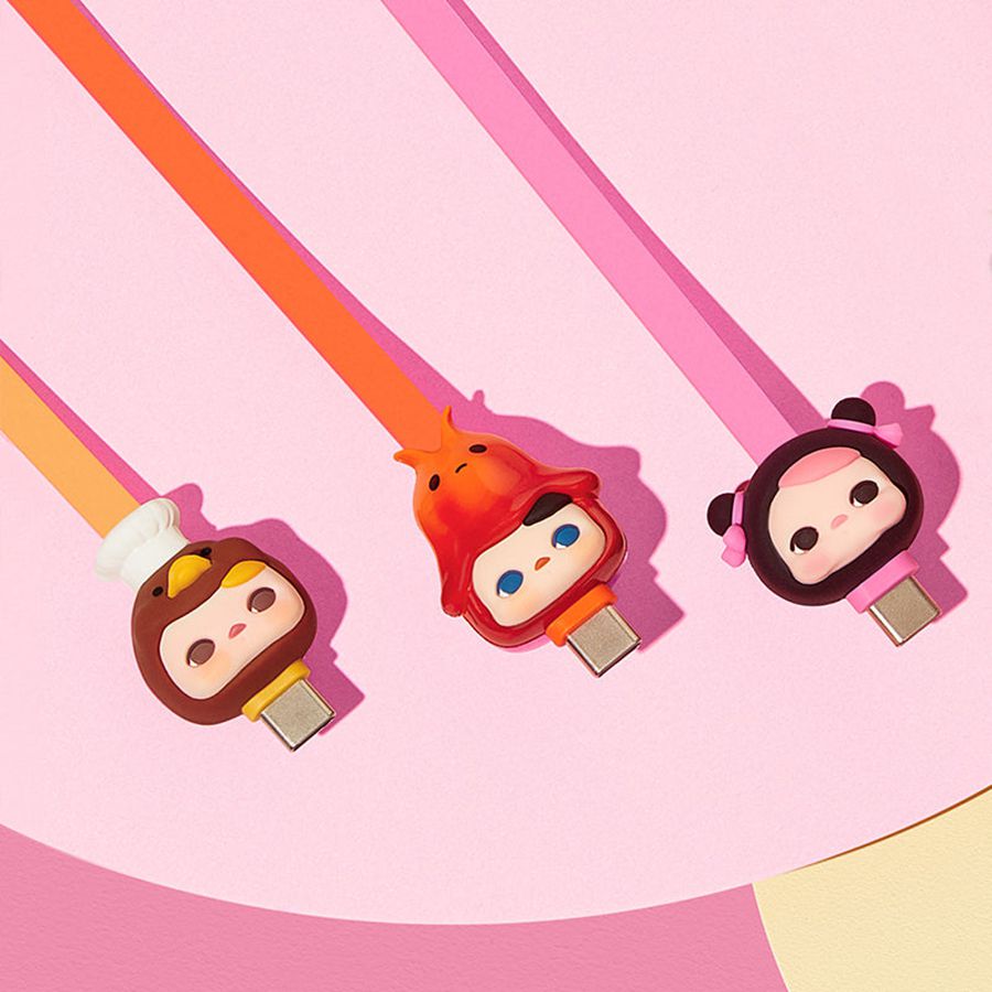 POP MART The Feast Series Phone Cable Blind Box Pucky | 096478-QOR