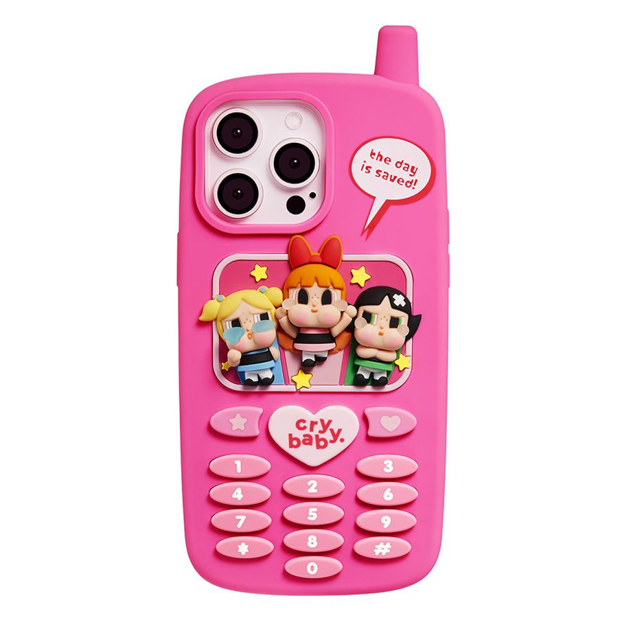 POP MART × The Powerpuff Girls Phone Case for iPhone 14/15 Pro Crybaby | 253189-WVJ