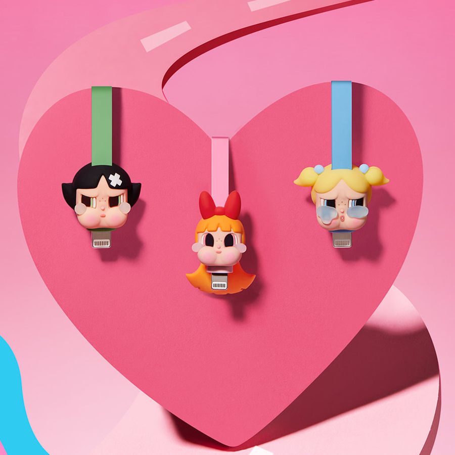 POP MART × The Powerpuff Girls Series Phone Cable Blind Box Crybaby | 230597-BLS